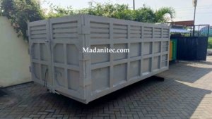 Karoseri Dump Truck Berkualitas, Kustom Sesuai Kebutuhan Karoseri dump truck berbahan UNP sistem hidrolik