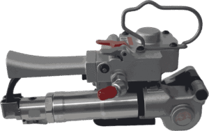 Pneumatic strapping warna silver, tampak samping