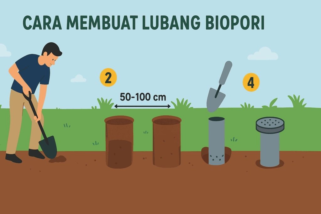Kenali Cara Membuat Lubang Biopori untuk Atasi Sampah Organik