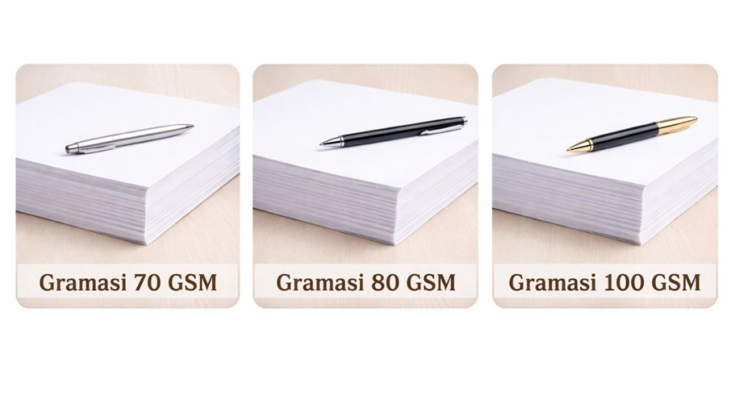 3 Jenis Kertas HVS Berdasarkan Ketebalan