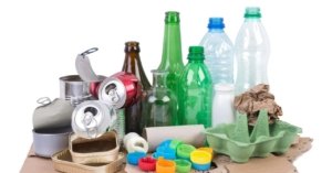Pemanfaatan limbah anorganik botol plastik kardus dan kaleng