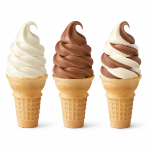 Mesin Es Krim Gelato ZM-168 dengan Double Compressor, Hadirkan Dua Rasa dalam Satu Mesin Vanilla Chocolate and Twist Cones